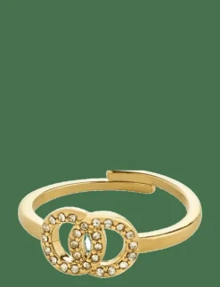 Pilgrim LULU halos stack ring gold-plated - Ringar|Kvinnor Smycken