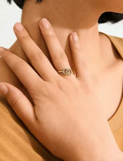 Pilgrim LULU halos stack ring gold-plated - Ringar|Kvinnor Smycken