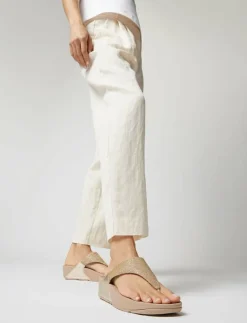 Kvinnor FitFlop Flip Flops|LULU SHIMMERLUX TOE-POST SANDALS - Platåsandaler