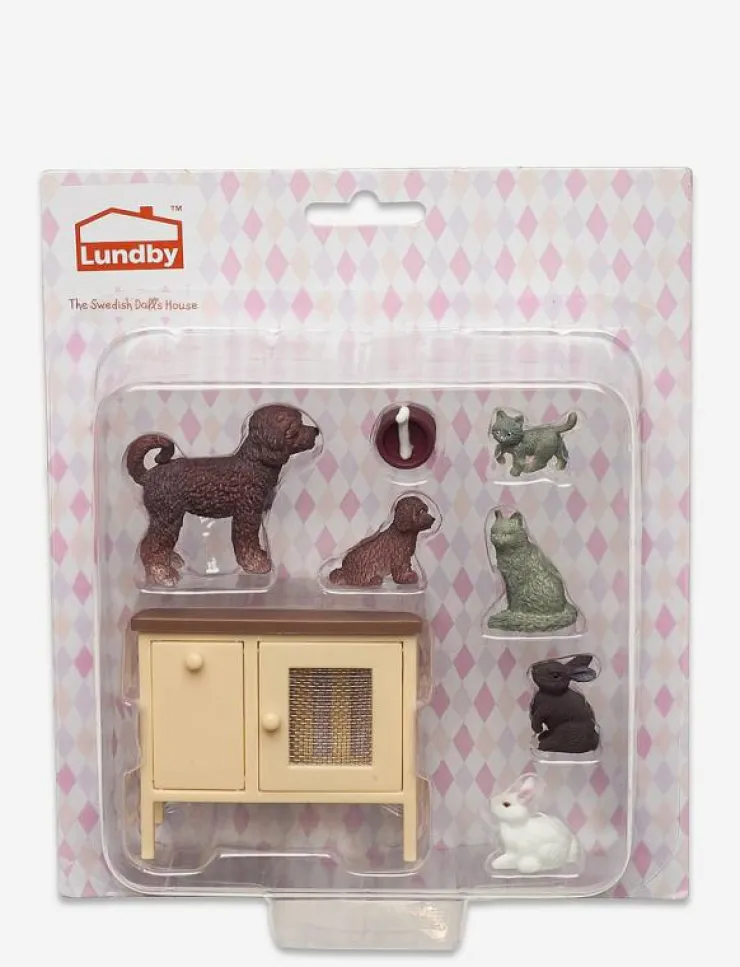 Barn Lundby Dockor & Tillbehör|HUSDJURS SET - Tillbehör till dockhus