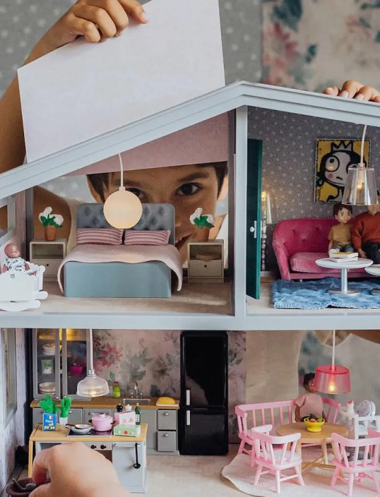 Barn Lundby Leksaker|Leksaker|LIFE DOCKSKÅP - Dockhus