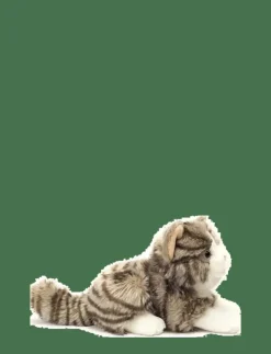Barn Teddy Hermann Gosedjur|Lying Cat 20 cm - Mjukisdjur