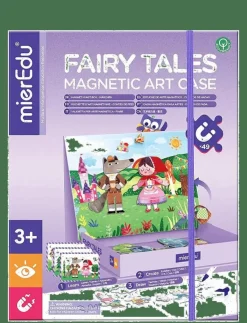 Barn mierEdu Barnböcker|Magnetic Art Case - Fairytales - Pysselset