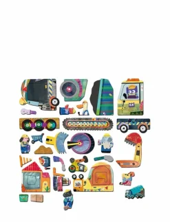 mierEdu Magnetic Travel Box - Construction Site - Pysselset|Barn Rita & Pyssla