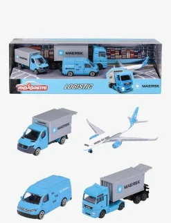 Majorette Maersk 4-Pack Presentförpackning - Lastbilar|Barn Leksaksfordon & Bilar