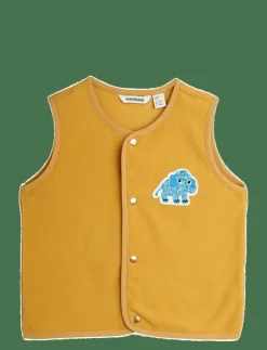 Mini Rodini Mammoth patch fleece vest - Väst|Barn Västar