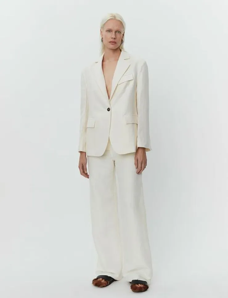 Day Birger et Mikkelsen Marcy - Solid Linen - Enkelknäppta kavajer|Kvinnor Kavajer