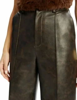 Kvinnor Bardot Byxor|MARLOWE VEGAN LEATHER PANT - Skinnbyxor