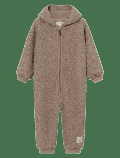 MINI A TURE MATADEL teddyfleece jumpsuit. GRS - Långärmad bodysuit|Barn Bodysuits