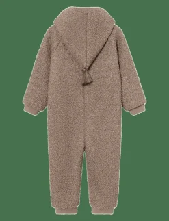 MINI A TURE MATADEL teddyfleece jumpsuit. GRS - Långärmad bodysuit|Barn Bodysuits