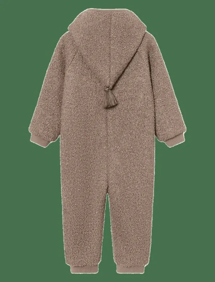 MINI A TURE MATADEL teddyfleece jumpsuit. GRS - Långärmad bodysuit|Barn Bodysuits