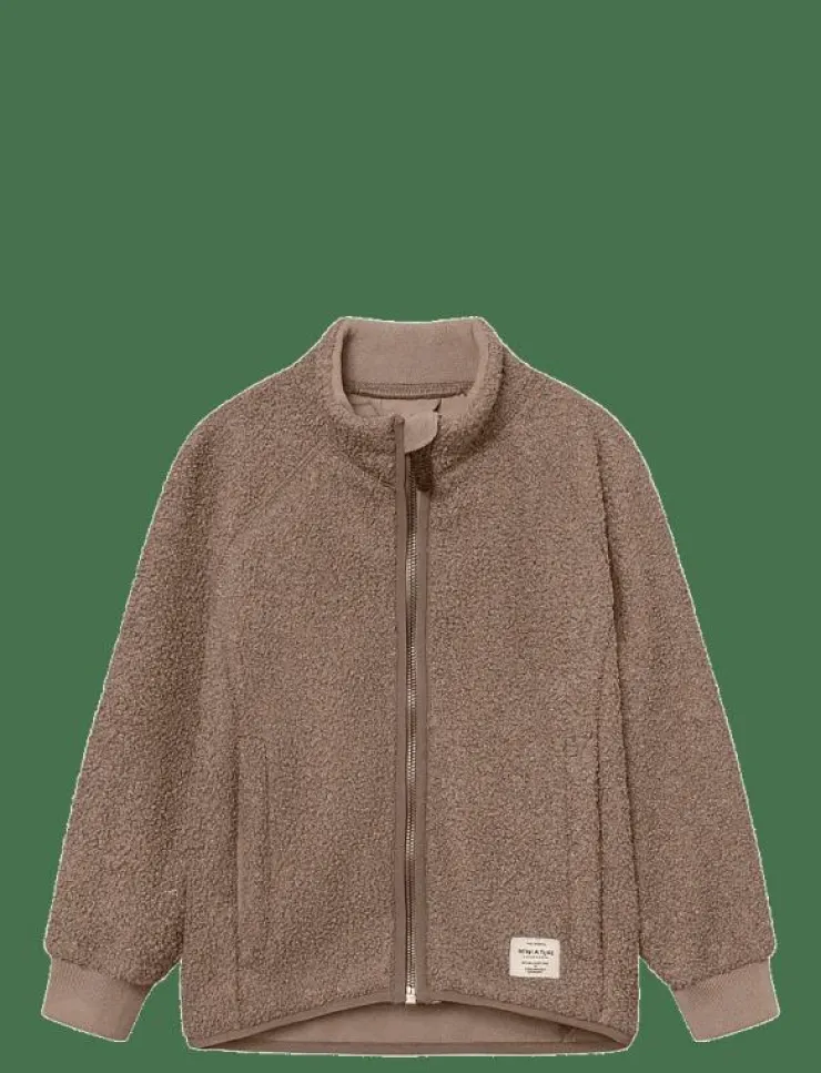 Barn MINI A TURE Fleecekläder|MATCEDRIC teddyfleece jacket. GRS - Jackor