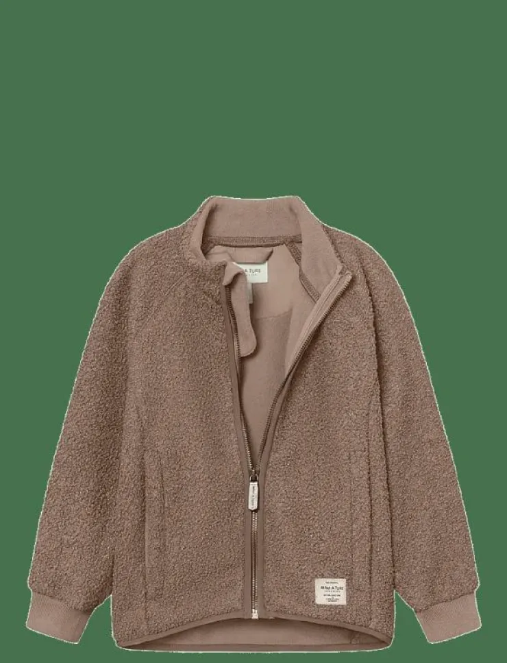Barn MINI A TURE Fleecekläder|MATCEDRIC teddyfleece jacket. GRS - Jackor