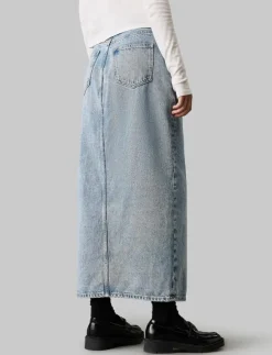 Kvinnor Calvin Klein Jeans Kjolar|MAXI DENIM SKIRT - Maxikjolar