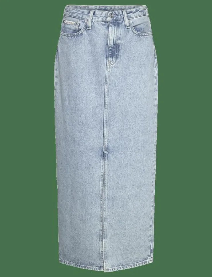 Kvinnor Calvin Klein Jeans Kjolar|MAXI DENIM SKIRT - Maxikjolar