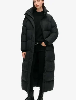 Superdry MAXI LONGLINE PUFFER JACKET - Dunkappor|Kvinnor Jackor & Kappor
