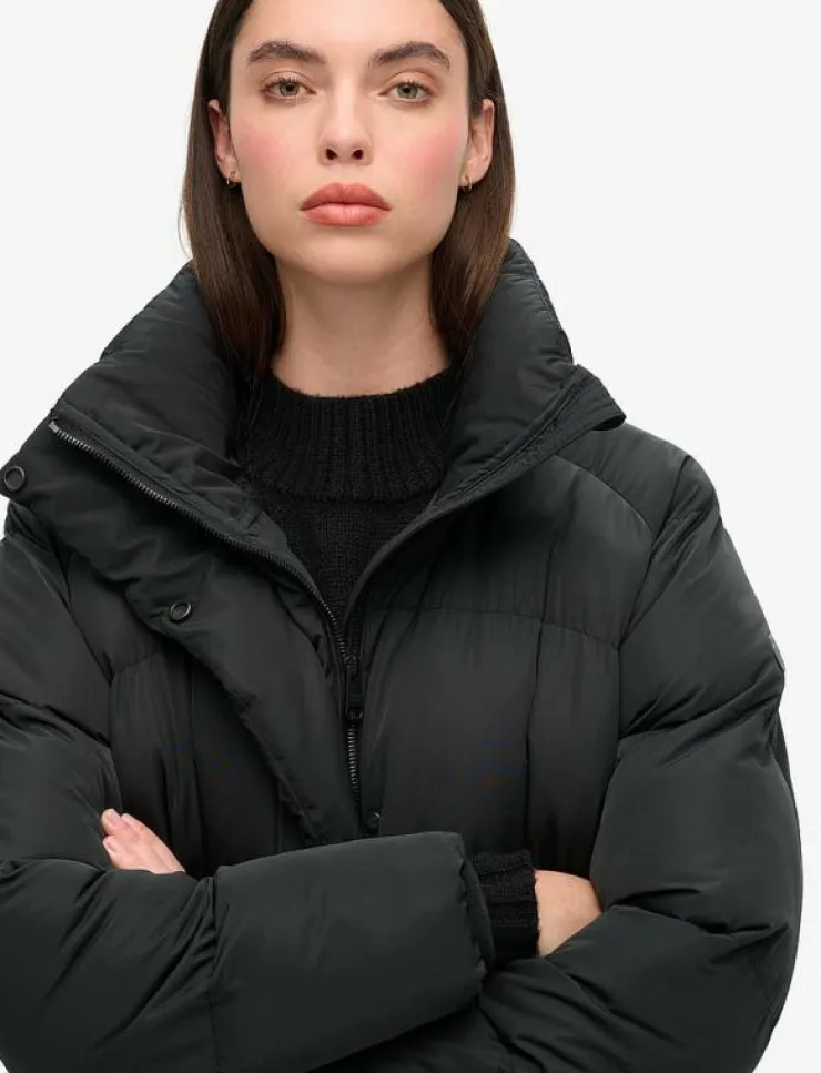 Superdry MAXI LONGLINE PUFFER JACKET - Dunkappor|Kvinnor Jackor & Kappor