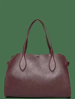 Kvinnor Mango Handväskor|Medium bag with beaten leather effect - Handväskor