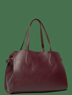 Kvinnor Mango Handväskor|Medium bag with beaten leather effect - Handväskor