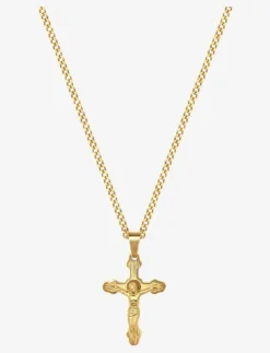Nialaya Men's Necklace with Crucifix Pendant - Halsband| Smycken