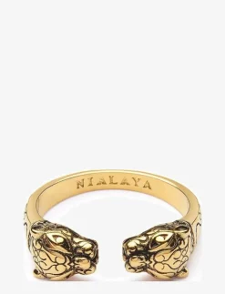 Nialaya Smycken|Men's Panther Ring - Ringar