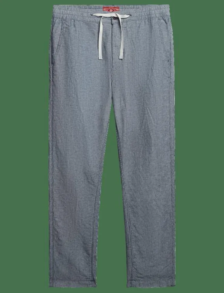 Superdry Byxor|MERCHANT LINEN PANT - Linnebyxor