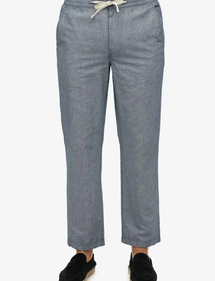 Superdry Byxor|MERCHANT LINEN PANT - Linnebyxor