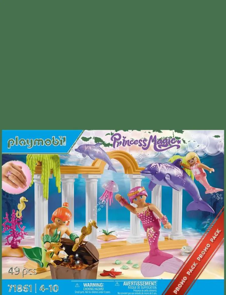 Barn PLAYMOBIL Leksaker|Leksaker|Mermaid treasure with Dolphins - Princess Magic