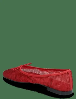 Kvinnor Mango Ballerinaskor|Mesh ballerina flats with bow - Ballerinas