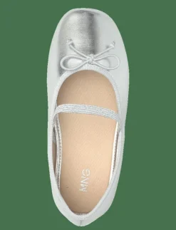 Mango Metallic ballet flats with bow - Ballerinaskor & Slip-ons|Barn Ballerinaskor & Slip-Ons
