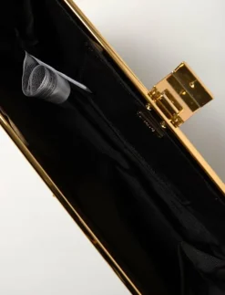 Mango Metallic clutch handbag - Handväskor|Kvinnor Kuvertväskor|Handväskor