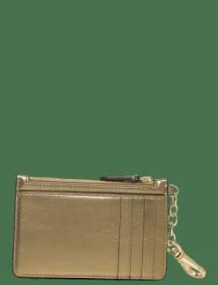 Lauren Ralph Lauren Metallic Nappa Leather Zip Card Case - Korthållare|Kvinnor Nyckelringar|Plånböcker & Korthållare
