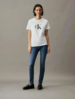 Kvinnor Calvin Klein Jeans Denimkläder|Jeans|MID RISE SKINNY - Skinny Jeans