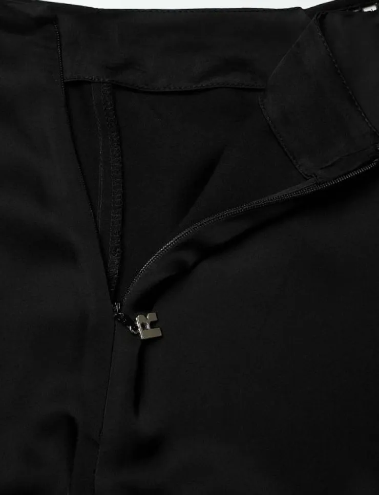 Kvinnor ROTATE Birger Christensen Byxor|MID WAIST FLARED PANTS - Utsvängda byxor