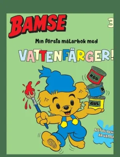 Barn Kärnan Rita & Pyssla|MIN FÖRSTA MÅLARBOK BAMSE MED VATTENFÄRGER - Målar- & pysselböcker