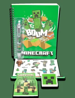 Euromic MINECRAFT, Skrivarset, med flerfärgad penna - Kalendrar & Anteckningsblock|Barn Rita & Pyssla