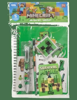 Euromic MINECRAFT, Skrivarset, med flerfärgad penna - Kalendrar & Anteckningsblock|Barn Rita & Pyssla