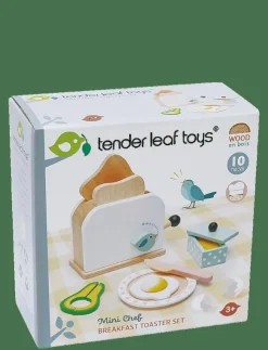 Barn Tender Leaf Leksakskök & Tillbehör|Mini Chef - Breakfast Toaster Set - Tillbehör till leksakskök