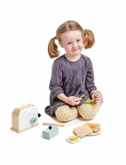 Barn Tender Leaf Leksakskök & Tillbehör|Mini Chef - Breakfast Toaster Set - Tillbehör till leksakskök