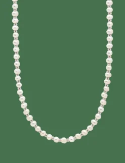 Nialaya Smycken|Mini Pearl Choker with Silver - Halsband