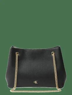 Kvinnor Calvin Klein Axelremsväskor|MINIMAL MONOGRAM SHOULDER BAG WI - Axelremsväskor