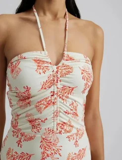 Malina Misty ruched halterneck swimsuit - Baddräkter|Kvinnor Badkläder