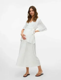 Kvinnor Mamalicious Mammakläder|MLANGIA JRS MIDI SKIRT HW - Midi kjolar
