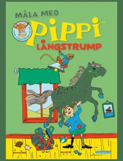 Barn Kärnan Barnböcker|MÅLARBOK MÅLA MED PIPPI LÅNGSTRUMP - Saga