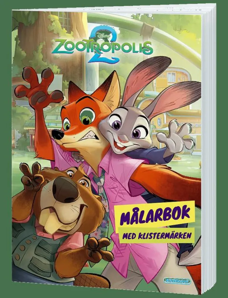 Barn Kärnan Rita & Pyssla|MÅLARBOK ZOOTROPOLIS 2 - Målar- & pysselböcker