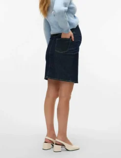 Mamalicious MLATLANTA ABK SKIRT - Jeanskjol|Kvinnor Mammakläder