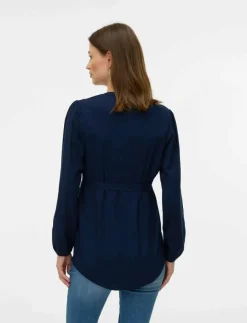 Mamalicious MLELVA LIA L/S WO TOP 2F - Långärmade blusar|Kvinnor Mammakläder