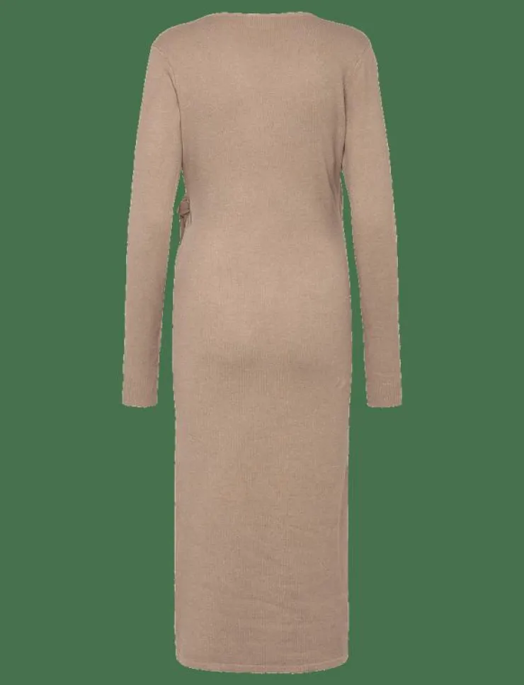 Mamalicious MLFIE TESS L/S KNIT MIDI DRESS 2F - Midiklänningar|Kvinnor Mammakläder