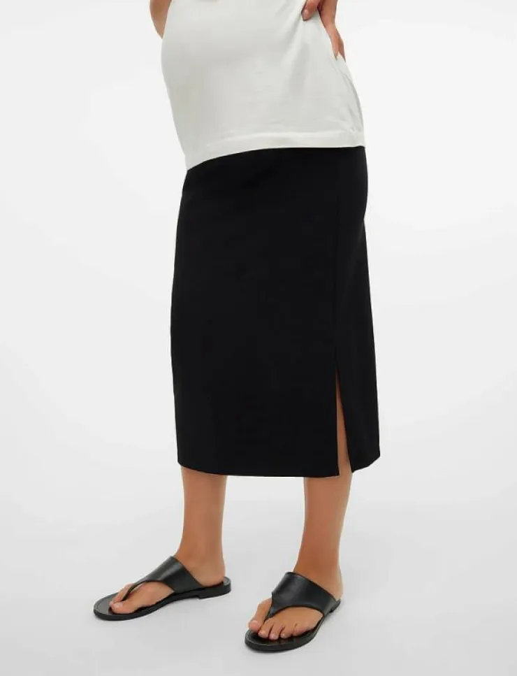 Kvinnor Mamalicious Mammakläder|MLLIF JRS MIDI SKIRT HW A. - Midi kjolar