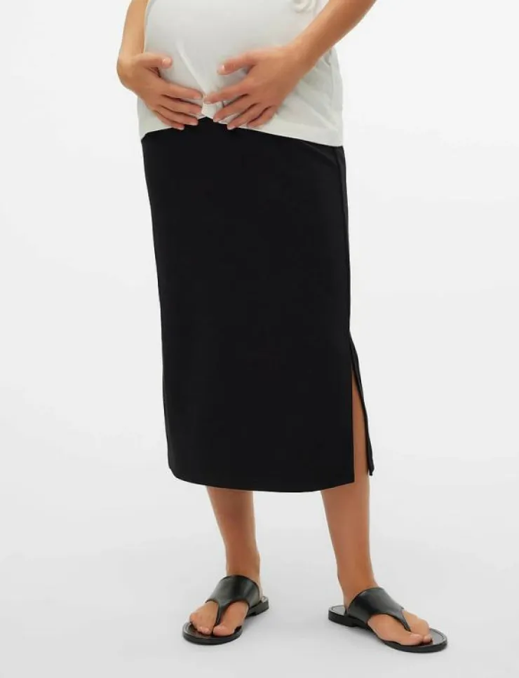 Kvinnor Mamalicious Mammakläder|MLLIF JRS MIDI SKIRT HW A. - Midi kjolar